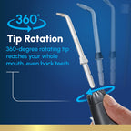 Waterpik Aquarius Countertop Water Flosser with 10 Settings, 7 Tips, Black