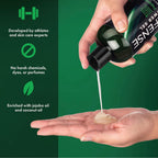 Defense Soap Peppermint Tea Tree Body Wash | All Natural Organic Shower Soap for Athletes | Odor Control & Skin Fungal Protection for Sports, Post Workout & Recovery - 32 oz