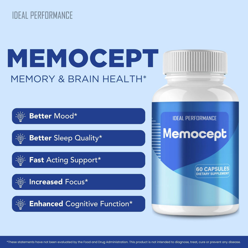 IDEAL PERFORMANCE Memocept Capsules, Memocept Pills Reviews (5 Pack)