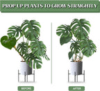 12 Pack 24 Inch Tall Snake Plant Support Stakes with 15 Twist Ties