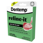 Dentemp Denture Reline Kit Value Pack - Advanced Formula Reline It Denture Reliner - Denture Kit to Refit and Tighten Dentures for Both Upper & Lower Denture (2 Pack (6 Relines))