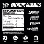 TASTY GAINS Creatine Gummies - 90g of Creatine Monohydrate - Workout Supplements - Build Muscle & Boost Strength for Men & Women - Made in USA - Non GMO - (Large, Strawberry Creamsicle Flavor)
