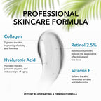 Collagen Cream for Face with Retinol & Hyaluronic Acid - Face Moisturizer for Women & Men - Skin Tightening & Firming - Anti Aging Daily Face Moisturizer in an Airless Pump - Intense Hydration - 1.7oz