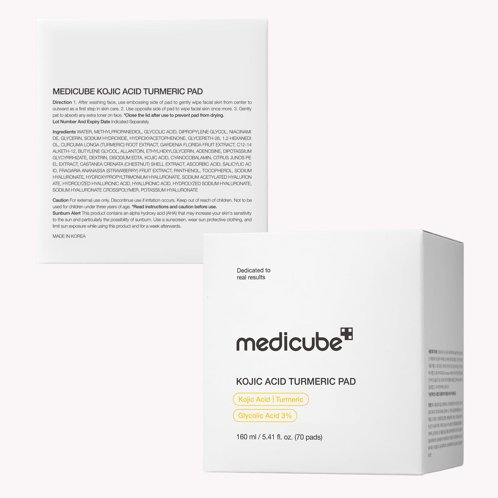 medicube Toner Pads Kojic Acid Turmeric Clarifying Pad for Troubled Skin