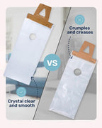 TidyFriend Plastic Door Hanger Bags 6” x 12” (1000 Pack), Clear Door Hanger Bags Protects Flyers, Brochures, Notices, Printed Materials, Waterproof and Secure