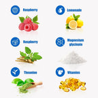 Loroc'e UltraCalm Super Cortisol Reducer Drink, Magnesium Glycinate (30 Servings), L-theanine, Ashwagandha, Vitamin D, No Sugar, Raspberry Lemonade Sleep Aid Powder