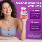 MEENCCD 2 Pack Myo-Inositol & D-Chiro Inositol Gummies, 40:1 Ratio Inositol with Vitamin D3, Magnesium Glycinate, Folate & Zinc, Inositol Supplement for Female Health, Raspberry Flavor, 120 Count