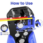 Wire Stripper and Crimping Tool,AWG 24-10 Automatic Stripper Tool with AWG 22-10 Ratchet Wire Crimper For Heat Shrink Connectors and Insulated Terminals, 3 in 1 Stripping/Cutting/Crimping