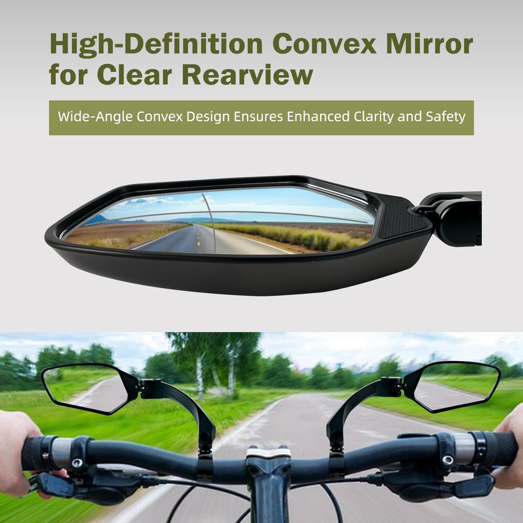 TXZSXS Adjustable Handlebar Bike Mirrors, Left & Right Bicycle Mirror Set