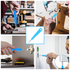 Ring Doorbell Screws Replacement, Blue Double-Ended T6 T15 Screwdriver with 20Pcs/5Set Security Screws - Battery Change & WiFi Setup for Video Doorbell Camera Replacement Kits