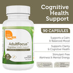 Zahler AdultFocus, Advanced Formula to Support Focus and Concentration, Certified Kosher, 60 Capsules