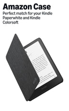Amazon Kindle Paperwhite and Kindle Colorsoft Case, Lightweight and Water-Safe, Foldable Protective Cover - Fabric