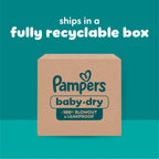 Pampers Baby Dry Ultra Cushiony Diapers, Size 6 (23-44 lbs), 144 Count, Up to 100% Leakproof (Packaging May Vary)