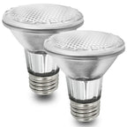 BOGAO Par20 Bulbs, 2 Pcs 120V 50W Par20 Light Bulbs, E26 Medium Base Long Lasting Life High Output Reflector Flood Lights Replacement Range Hood Light - Warm Light