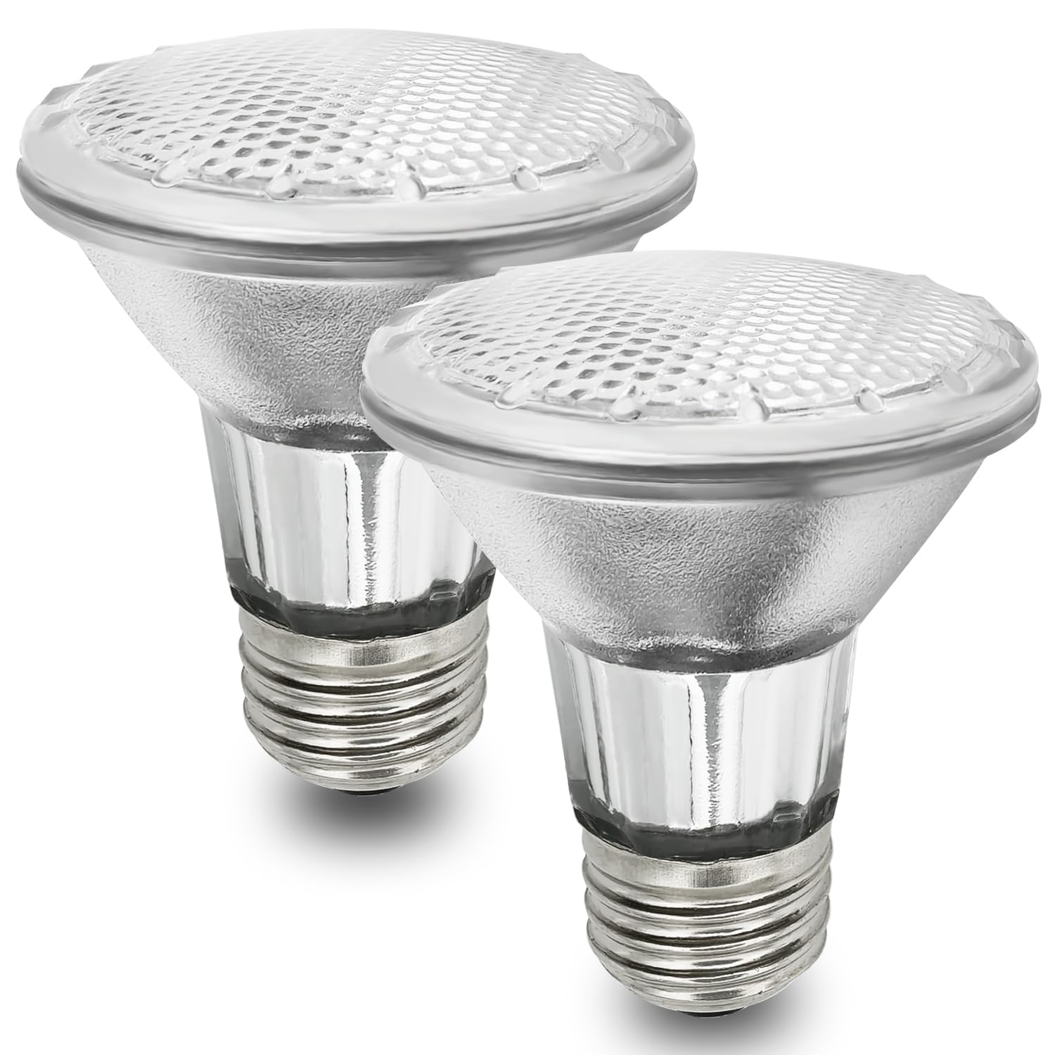 BOGAO Par20 Bulbs, 2 Pcs 120V 50W Par20 Light Bulbs, E26 Medium Base Long Lasting Life High Output Reflector Flood Lights Replacement Range Hood Light - Warm Light
