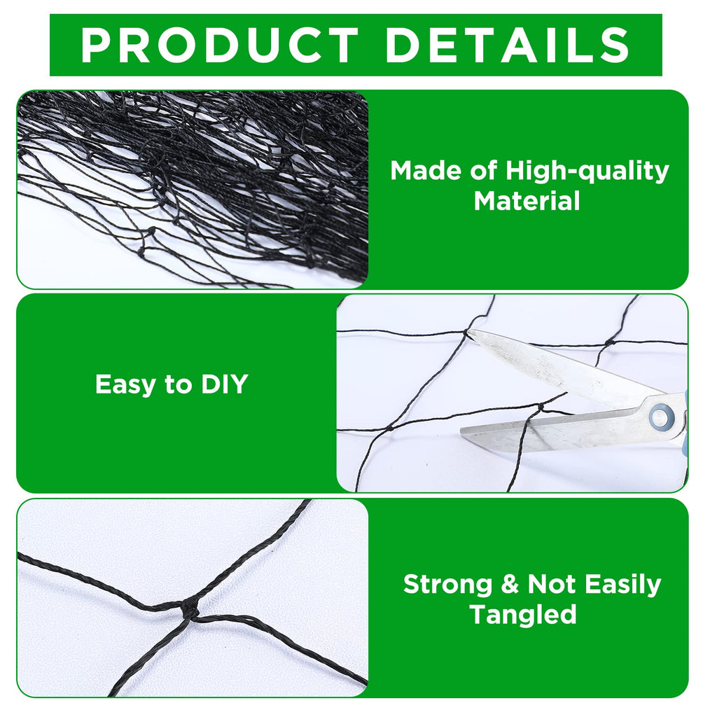 Windyun 1 Pc Bird Netting 50' X 100', 2.4" Mesh Poultry Net for Garden