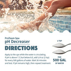 ProTeam Spa pH Decreaser for Hot Tub - pH Down Hot Tub pH Decreaser Bundle with SplashWiz Spa & Hot Tub Chemicals Care Guide e-Book Made in USA (1.5 lb)