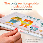 Cali's Books Number Book for Toddlers 1-3 - Learn to Count 1 2 3 Musical Books for Kids, Interactive Talking Baby Sound Book, Educational Song Learning Toys, Singing and Counting Music Toy for Babies