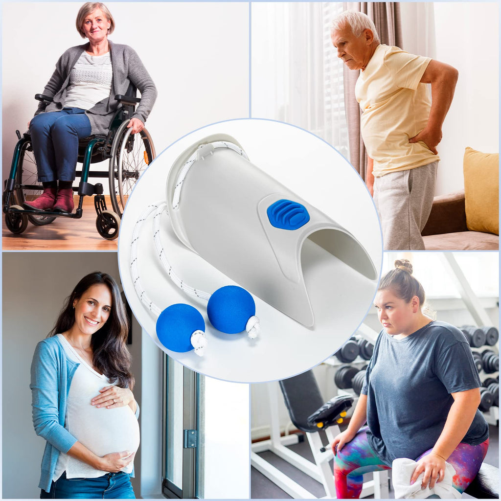 Sock Aid - Socks Helper with Adjustable Cords, Easy on Sock Aid Tool with Ergonomic Soft Foam Round Handles for Elderly, Disabled, Pregnant, Diabetics-Sock Helper Aide Tool