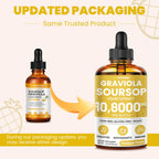 vivcmin Graviola Soursop Leaf Extract Liquid - Soursop Bitters Liquid, Support Immune, Relax, Liver and Sleep, Sugar & Alcohol-Free, Highly Absorbable Formula, Pineapple Flavor, 2 Fl Oz