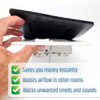Powerful Magnetic Vent Covers (3-Pack) that Will Never Fall Off (Upgraded Design) - for Sealing Floor/Wall/Ceiling Registers of Width 5.25" to 6", Length 13.25" to 14" | Vent Not Included | White