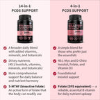 Myo-Inositol 40:1 for Women – Inositol Supplement with Myo & D-Chiro Inositol, Folate & Vitamin D3 – Vegan Capsules for Daily Routine & Hormone Support – Flo Ovarian Support Capsules – (90 Count)