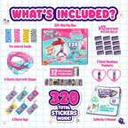 Sky Castle Sticki Rolls Sticki Station, Wearable Shareable Stickers, Ultimate DIY Sticker Jewellery Kit, Bracelets and Necklaces