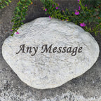 CUDMORERBE Personalized Garden Stones in Memory of Loved Ones, Engraved with Any Message Memorial Stone Gravestones Tombstone Rocks, Sympathy Memorial Gifts for Loss of Father Dad Mom Grandma