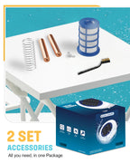 Solar Pool Cleaner, Floating Water Cleaner and Purifier, Copper for Pool 35,000 Gallons, Large Solar Panel & 2 Sets of Fittings, Floating Water Cleaner for Above Ground Pool & Inground Pool
