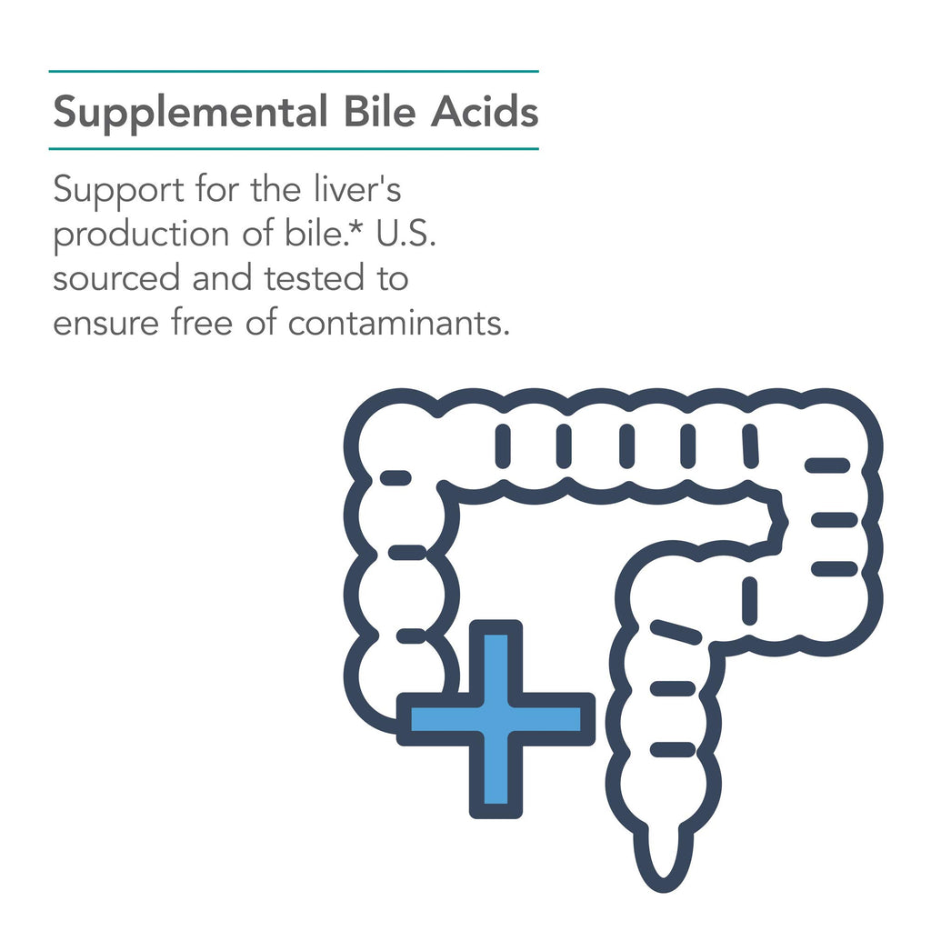 NutriCology Ox Bile 500 mg - Supports Fat Digestion - 500 mg Concentrated Bile Salts per Serving - Hypoallergenic & Vegetarian - 180 Servings - 180 Capsules