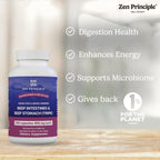 Zen Principle Grass Fed Beef Intestines with Stomach (Tripe) Supplement, Supports Digestive Health and Gut Balance, Supports Acid Reflux Balance, Natural Intestine Wellness, 210 Capsules