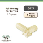 Apigenin Supplement - 50mg per Capsule, 120 Count (Powerful Bioflavonoid Found in Chamomile Tea for Relaxation, Sleep, and Mood) Senolytic Flavonols for Aging (Gluten Free) by Double Wood