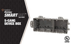 Southwire MSBMMT5G 5 Gang Multi Mount Device Box with Depth Adjustable; Heavy Duty 42lb ; Gray