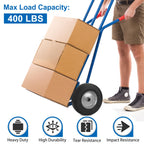 phepetroll 10" x 2.5" Flat Free Solid Rubber Tires 10 Inch Hand Truck Solid Wheels Replacement with 5/8" Axles, 8 Spacers 4 Pins for Hand Trucks, Wheelbarrows, Dolly Trolleies, 2 Packs