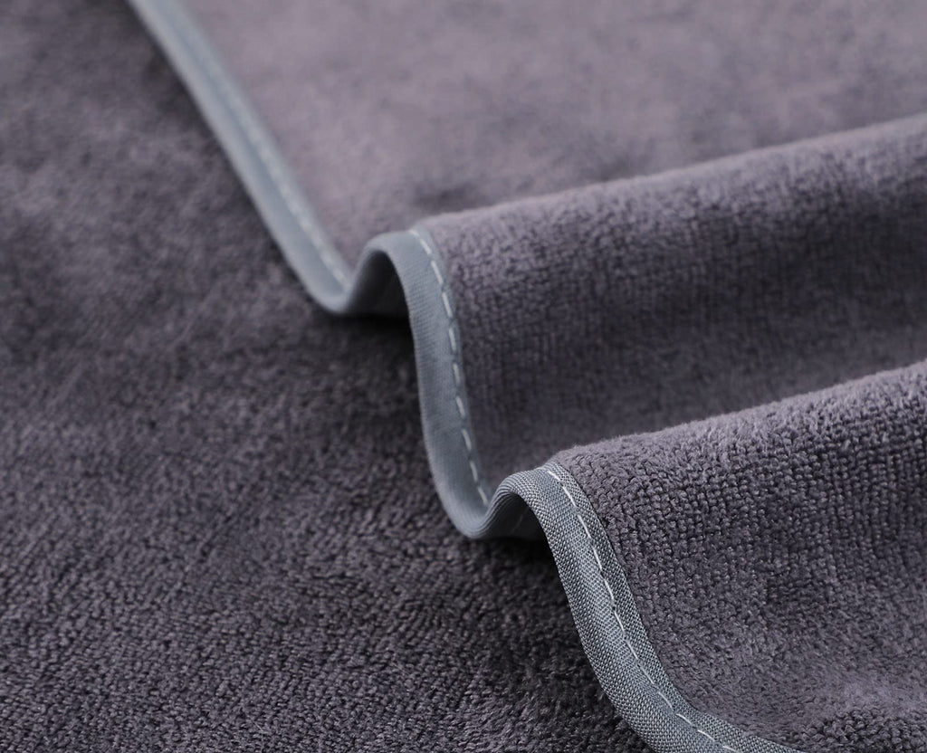 Wuwahold Microfiber Gym Towels Bigger Size Super Soft for Exercise Fitness, Sports, Workout, 380-GSM 15-Inch x 31-Inch Quick-Drying Towels (3 Pack, Grey)