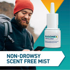 Nasonex 24HR Allergy Nasal Spray, Non-Drowsy, Scent-Free Mist, Allergy Symptoms + Nasal Congestion, Full Prescription Strength, 120 Sprays, 2 Pack