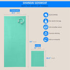 Hot Yoga Towel - SUEDE - 100% Microfiber, Super Absorbent, Bikram Yoga Towel - Exercise, Fitness, Pilates, and Yoga Gear. Teal 26.5" x 72"