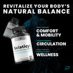 Sciaticyl Capsules – Sciaticyl Advanced Supplement Natural Blend Formula to Maintain Healthy Levels and Extra Strength (2 Pack - 120 Capsules)