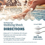 ProTeam Non-Chlorine Spa Shock for Hot Tub – Fast-Acting Oxidizing Shock Treatment, Clears Cloudy Water & Eliminates Odors – Made in USA, 2.2 lb + SplashWiz Care e-Book
