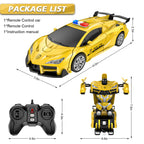 LNNKINE Remote Control Car for boy Transforming Toy 360° Rotating Christmas