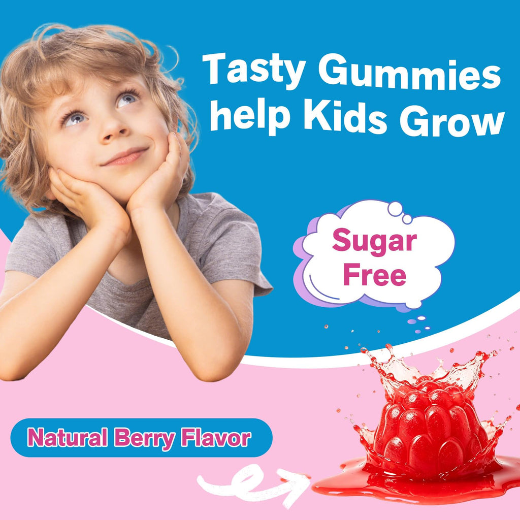 BudLive Mood Mystic Saffron Gummies for Kids 4+ - Saffron Extract Supplements with GABA, Focus Calming Gummies Supports Happy & Cognition, Sugar Free Raspberry, 120 Counts