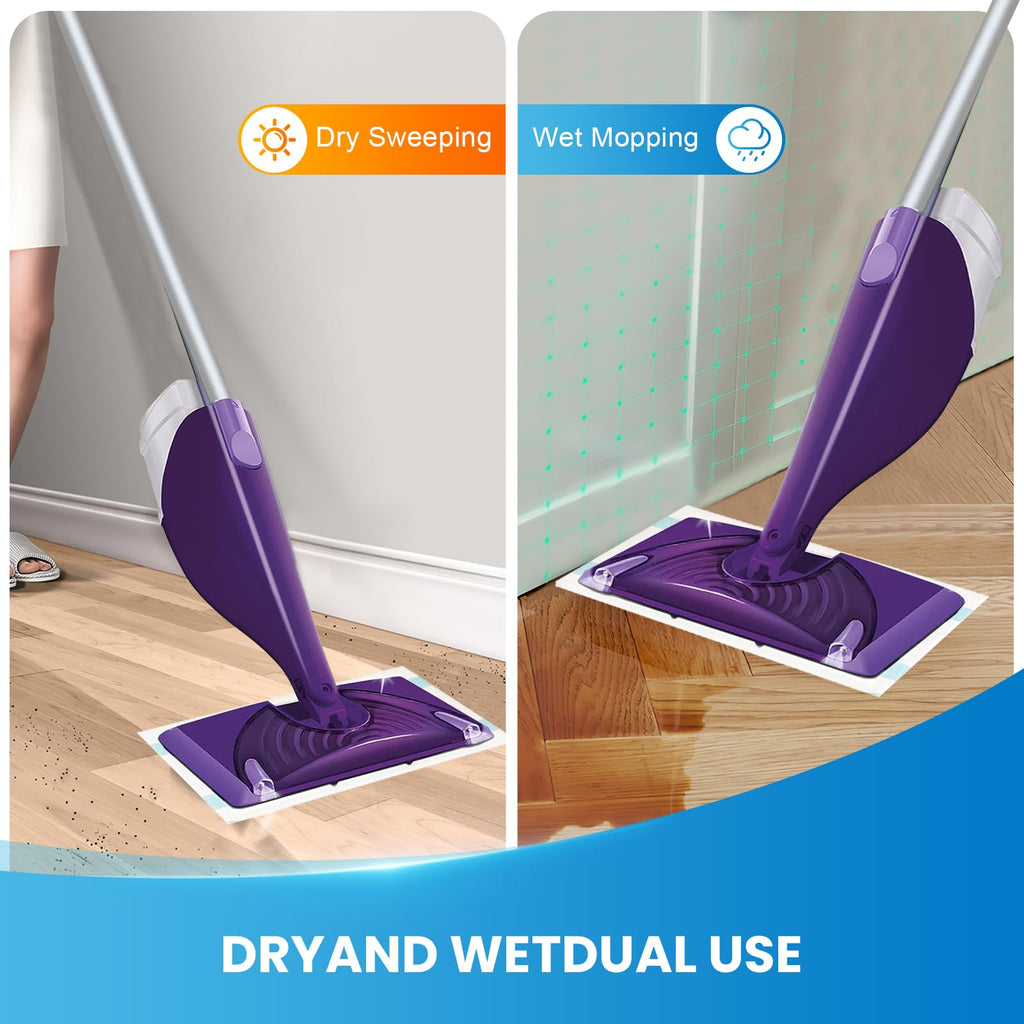 Bpbdzz 60 Count Wet Pads Refill for Swiffer Wet Jet Spray Mop - Wet Jet Pads,Made of high-end Cotton,5X Highly Absorbent, Suitable for All Floor Surfaces, Deep Cleaning of Stubborn Stains