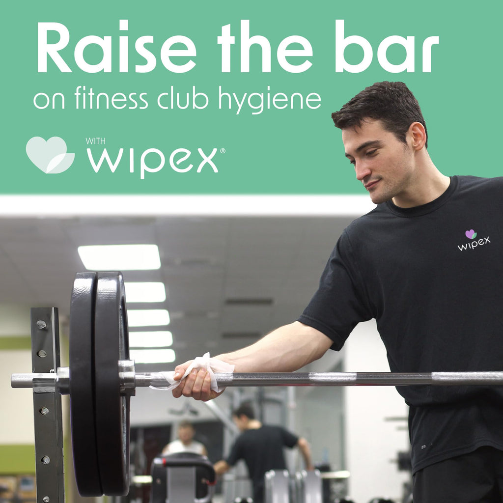 Wipex Gym Wipes for Equipment Cleaning - 700 Large 8"x12" Natural Fitness Wipes Refills for Dispensers - Made with Lemongrass, Eucalyptus Oil & Vinegar, Bulk Surface Multipurpose (1 Pack)
