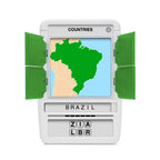 100 PICS Countries of The World Travel Game - Learn 100 Countries | Flash Cards with Slide Reveal Case | Geography Card Game, Gift, Stocking Stuffer | for Kids and Adults | Ages 6+