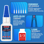 Super Glue 30 g, Superglue All Purpose, Instant Glue with Anti-Clog Cap, Strong Clear Adhesive for Plastic, Glass, Ceramic, Metal, Wood, DIY, Waterproof(Clear, 30 Grams * 1 Pack, Super Glue)