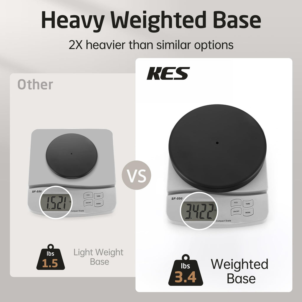 KES Toilet Paper Holder Stand with Weighted Base, 26" H (Taller Version) Free Standing Toilet Paper Roll Holder for Bathroom, Rustproof, BPH283S66-BK