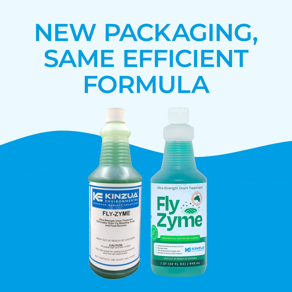 Fly-Zyme Enzyme Drain Cleaner Gel for Pipes, Fruit Flies & Odors, 32 fl oz