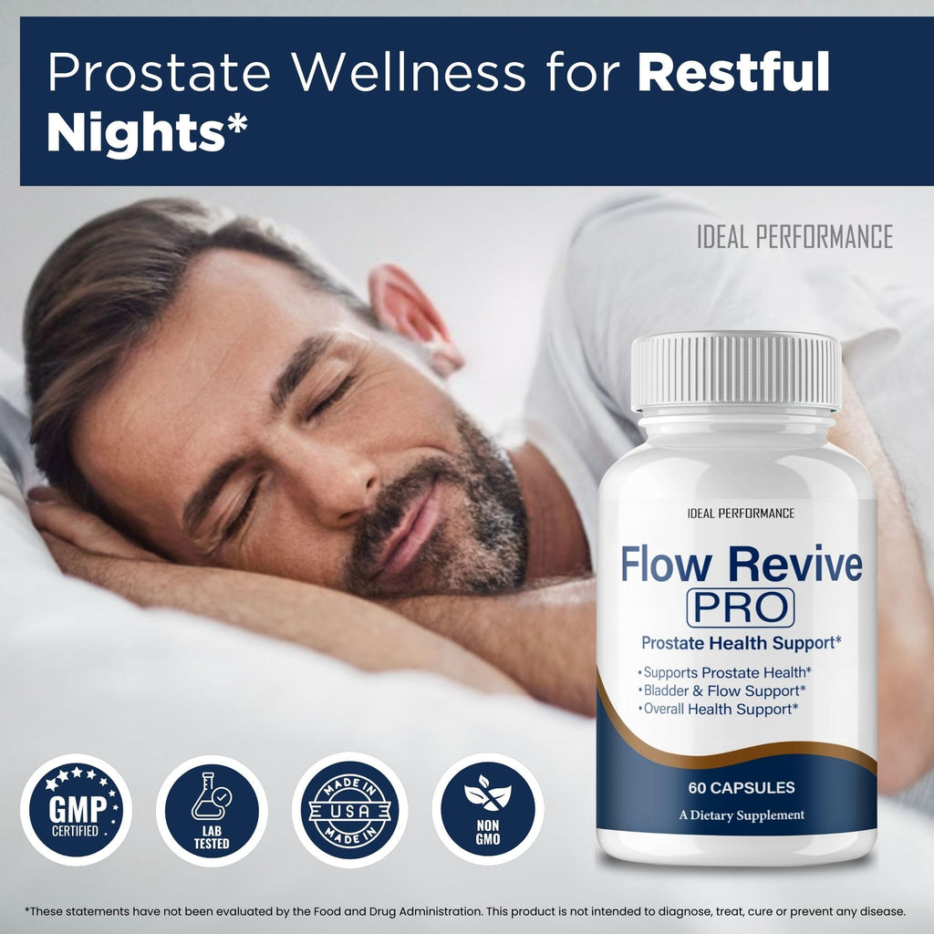 Flow Revive Pills, FlowRevive Supplement, Flow Revive Prostate Supplement Capsules - Maximum Strength Daily Wellness & Comfort, All Natural FlowRevive Pro Health & Wellness Reviews (5 Pack)