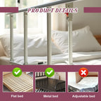JIKEXINGMENG 30″ Folding Bed Rail–Safety Bed Rails for Elderly Adults (Twin–King,Tool-Free) Supports300lbs|Non-SlipStrap&FoamBase|180°Fold-DownDesign|Height17–21″Adjustable|PaddedGrip&OrganizerPouch