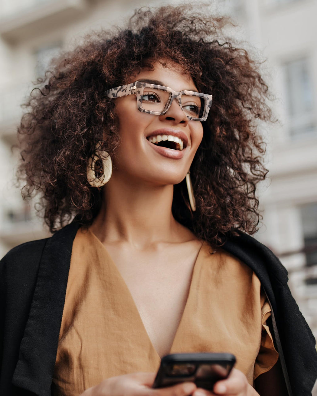 JM 3 Pack Oprah Style Reading Glasses for Women Men with Spring Hinge, Fashion Oversized Square Blue Light Blocking Readers +2.5